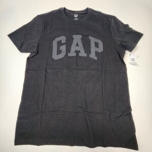 GAP Logo T Shirt Black Mens Small NWT Everyday Soft Crew Graphic Tee